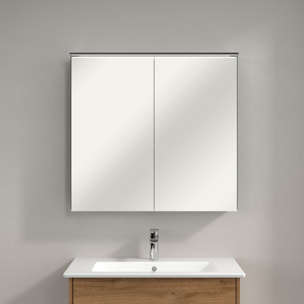 Armoire de toilette Finero en saillie avec éclairage 22 x 100,7 x 75,8 cm