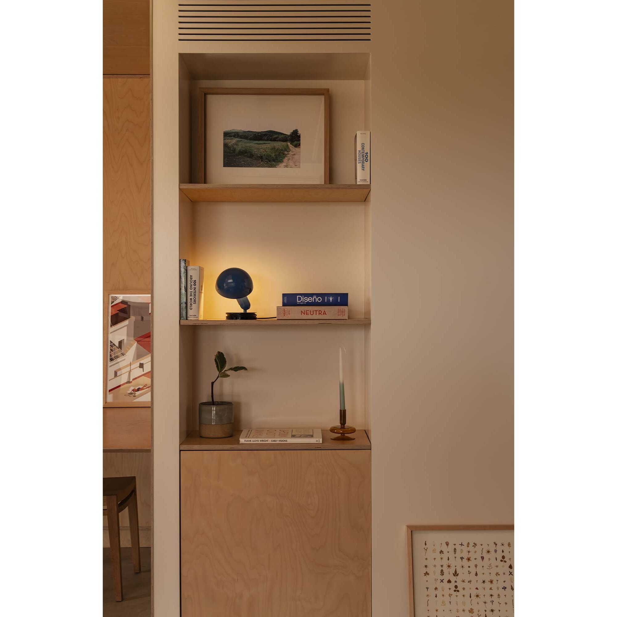 BELA Lampe de table pince blu