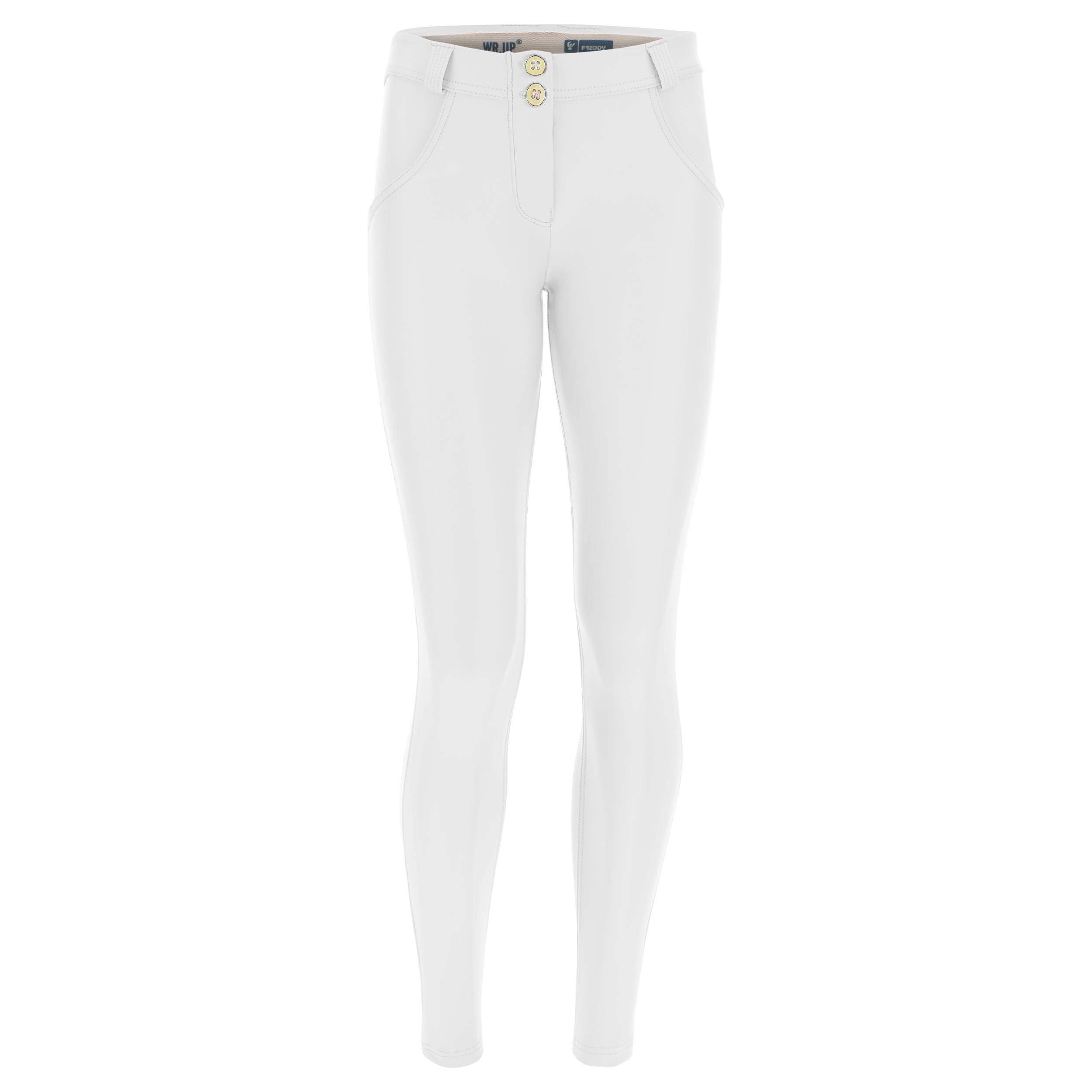 Pantaloni WR.UP® superskinny vita bassa in similpelle ecologica