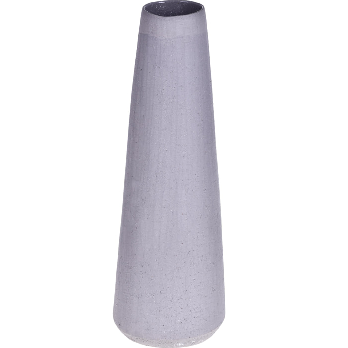 Vaso Cachepot Grey In Ceramica. Altezza 54 Cm - Pezzi 1 - 18,5X54X18,5cm - Colore: Grigio - Bianchi Dino - Decori Casa E Complementi