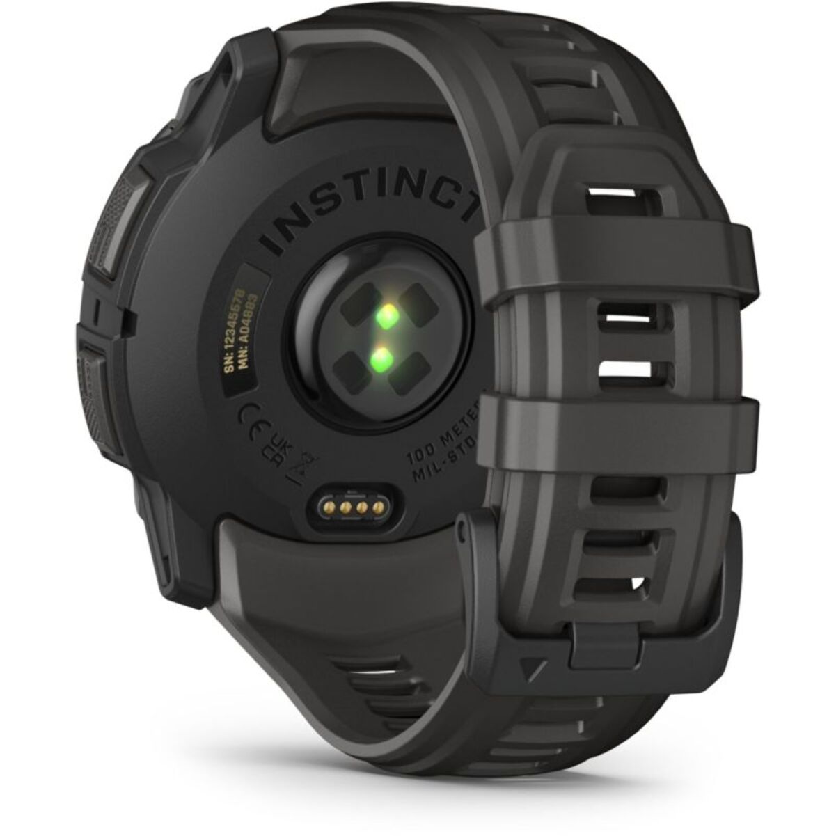 Montre sport GARMIN Instinct3 Amoled 50mm Noir Bracelet gris