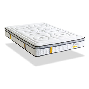 Matelas Hybride Reina 2.0, soutien ferme, 26 cm, mémoire de forme et ressorts ensachés