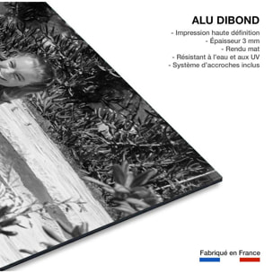 Tableau romy schneider et alain delon en 1968  Tableau alu Dibond