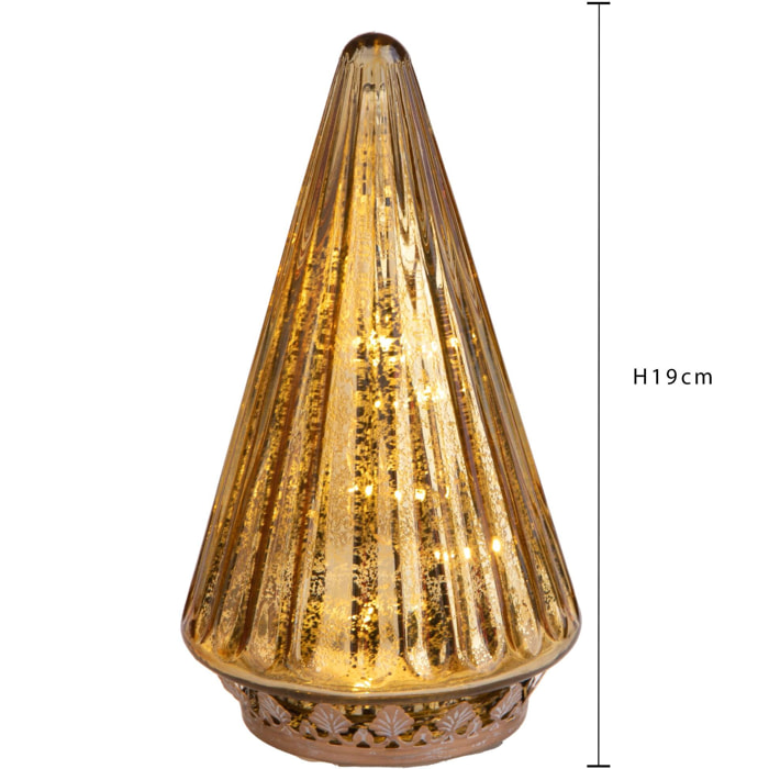 Albero con led - Pezzi 3 - ORO - Bianchi Dino SpA