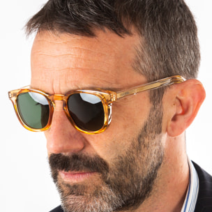 Gafas de sol OCEAN CASSIS - Champagne transparente brillante / Verde