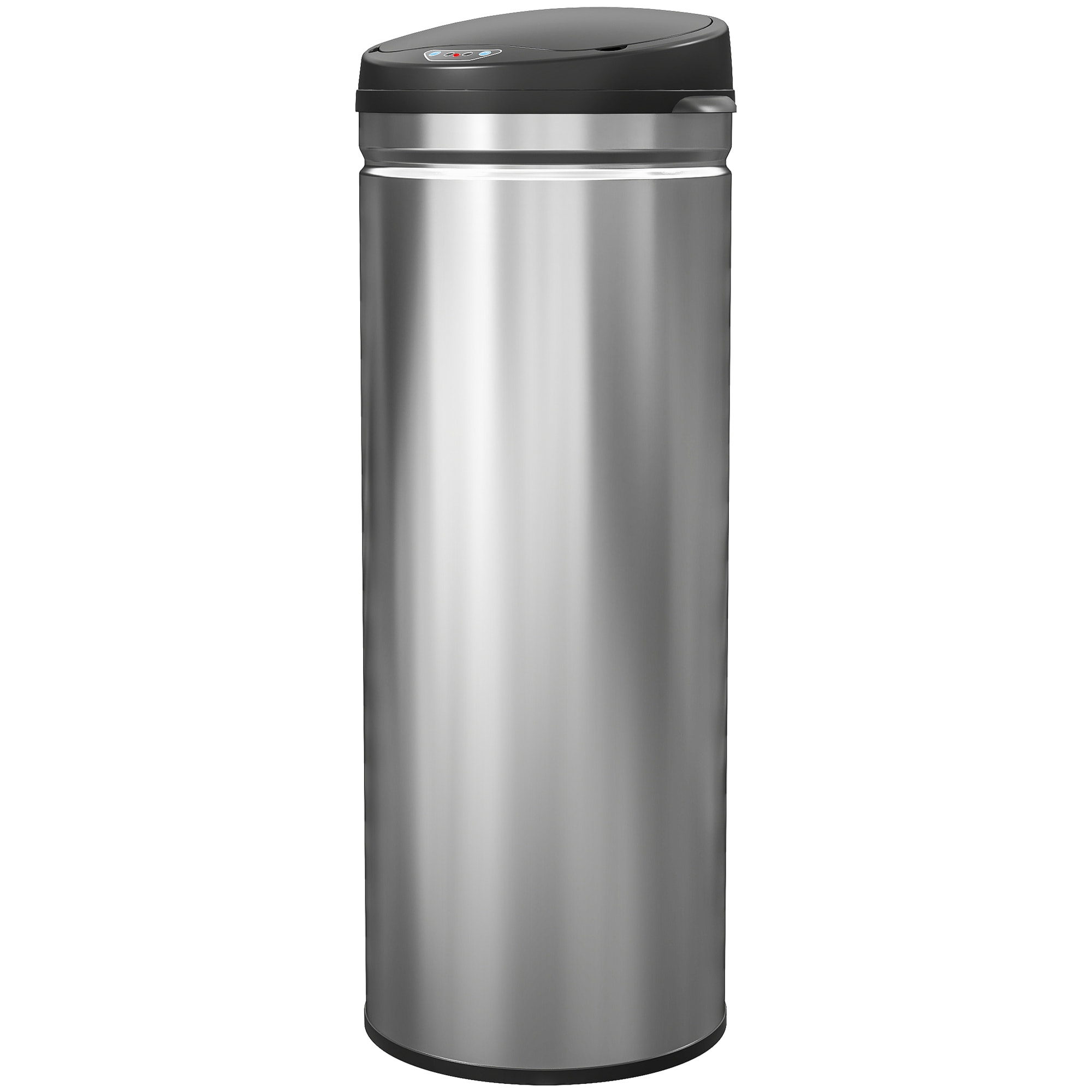Poubelle automatique 50L capteur de mouvement acier inox brossé