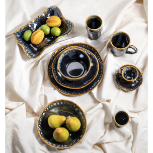 Assiettes Lio bleues 20cm set de 4 Kare Design