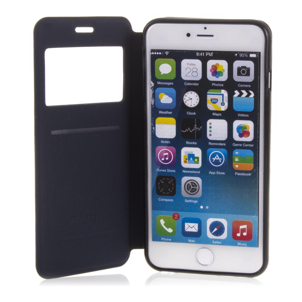 FUNDA LIBRO CON VENTANA CIERRE MAGNETICO IP6/6S