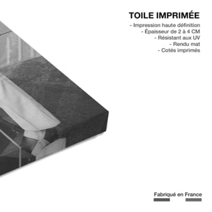 Tableau alain delon et romy schneider à nice  Toile imprimée