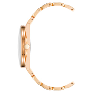 Reloj Nine West NW-2682GYRG Mujer Analogico Cuarzo con Correa de Metal