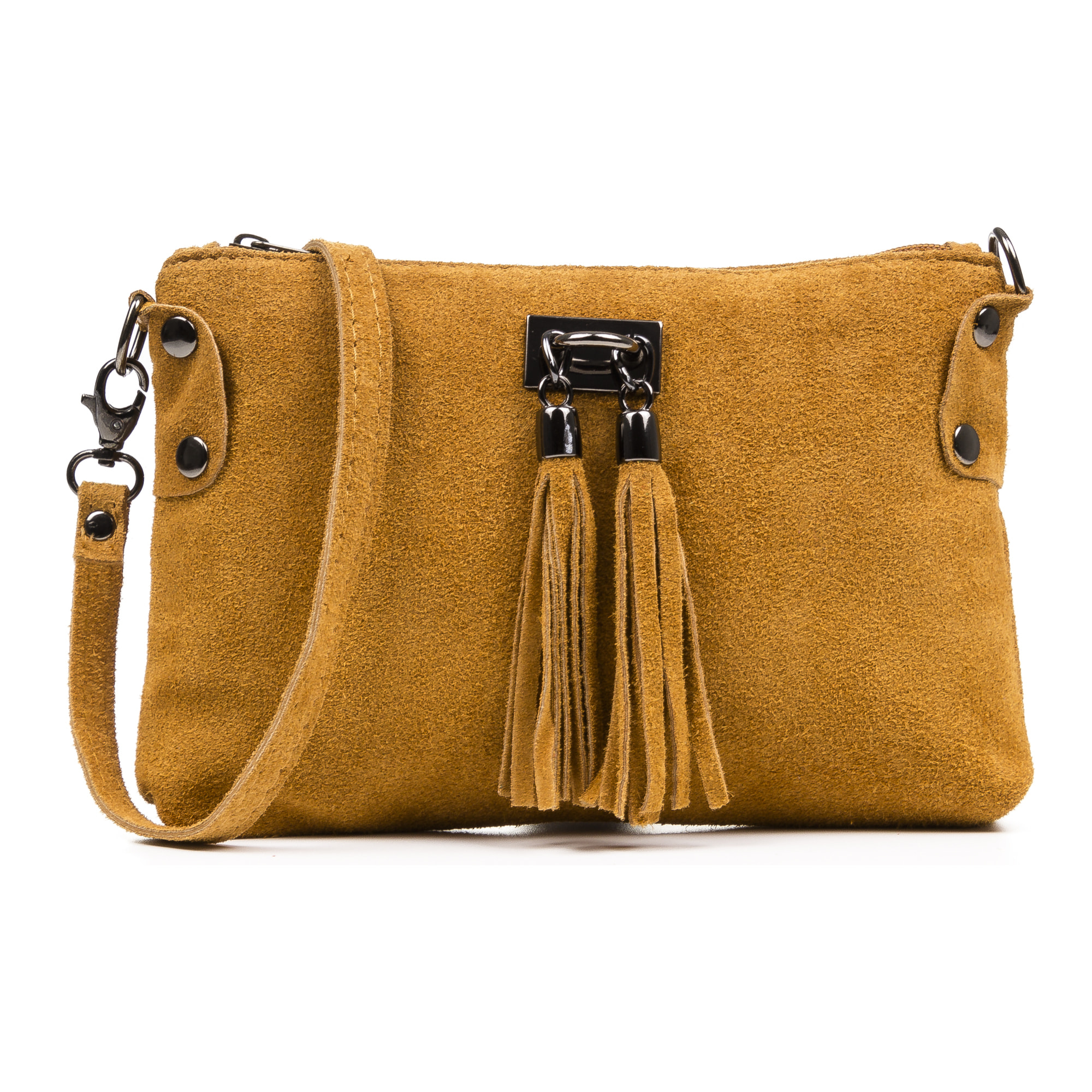 Savina Borsa a tracolla Donna.Pelle autentica Scamosciata