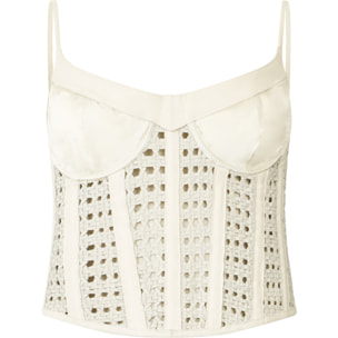 PHILIPP PLEIN Weaved Leather Bustier