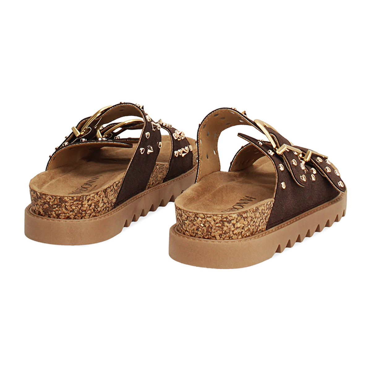 Fussbett testa di moro tacco 4,5 cm