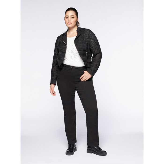 Fiorella Rubino - Chaqueta corta de macramé - Negro