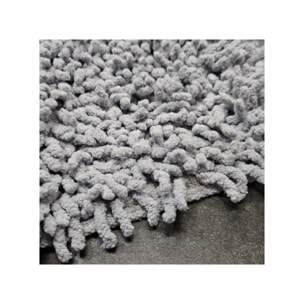 Tapis de salle de bain rectangulaire 40 x 60 cm en coton chenille - SHAGGY