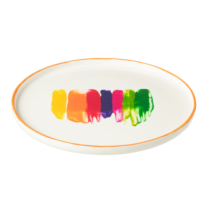 J-Line Assiette Ligne Porcelaine Mix