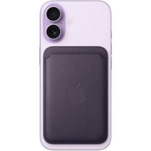 Porte-cartes APPLE MagSafe tissage fin Violet Nuit