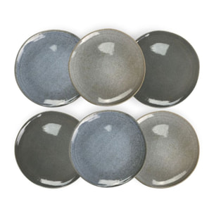 Service d'assiettes 18 pièces, ZAO