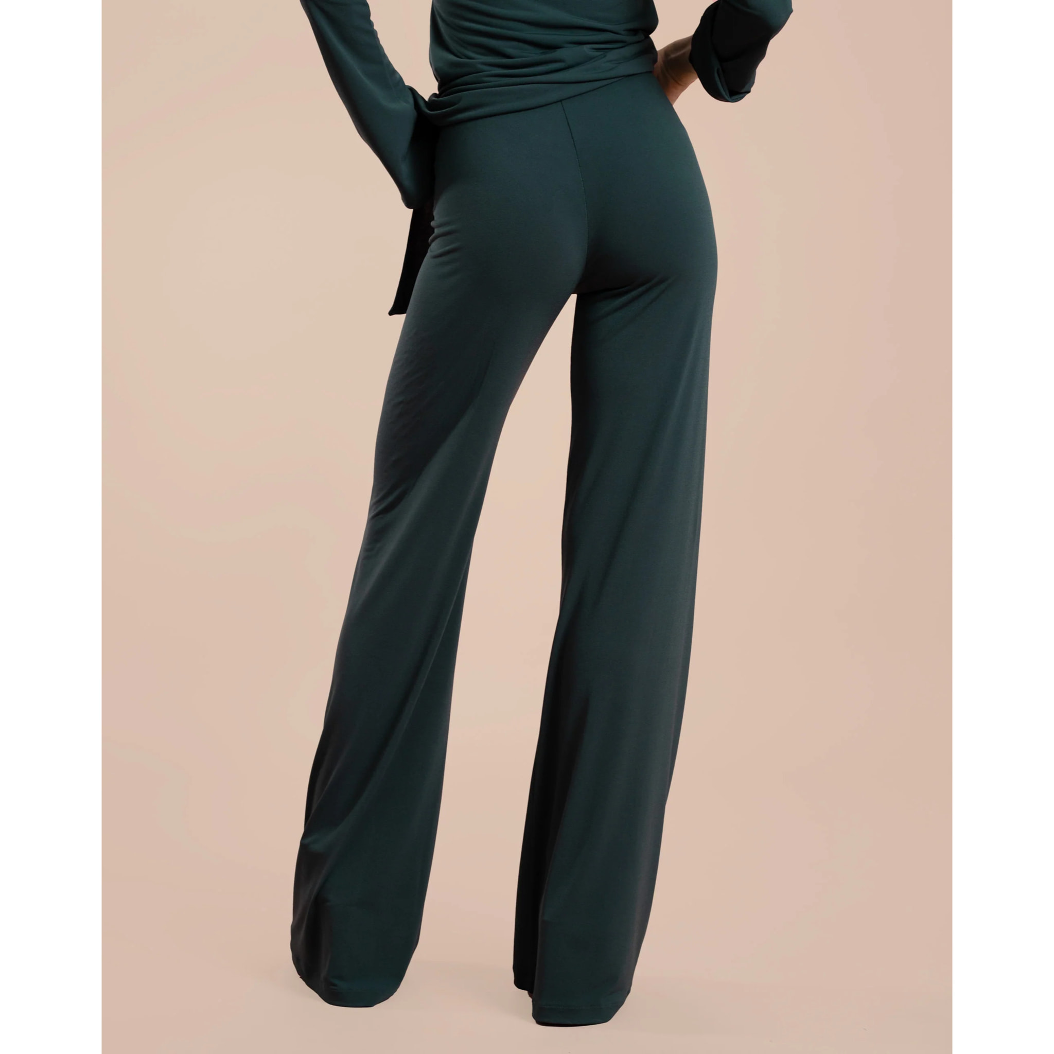 Pantalón palazzo con cintura elástica