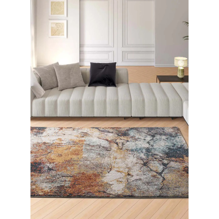 PARMA Alfombra abstracta de pelo corto multicolor, varias medidas disponibles
