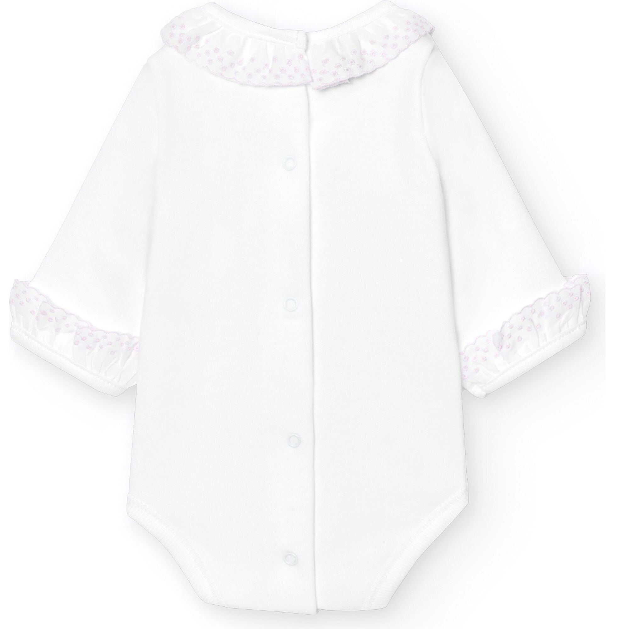 Body bebé manga larga cuello batista