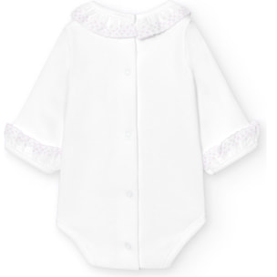 Body bebé manga larga cuello batista