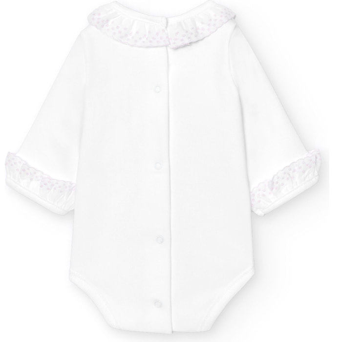 Body bebé manga larga cuello batista