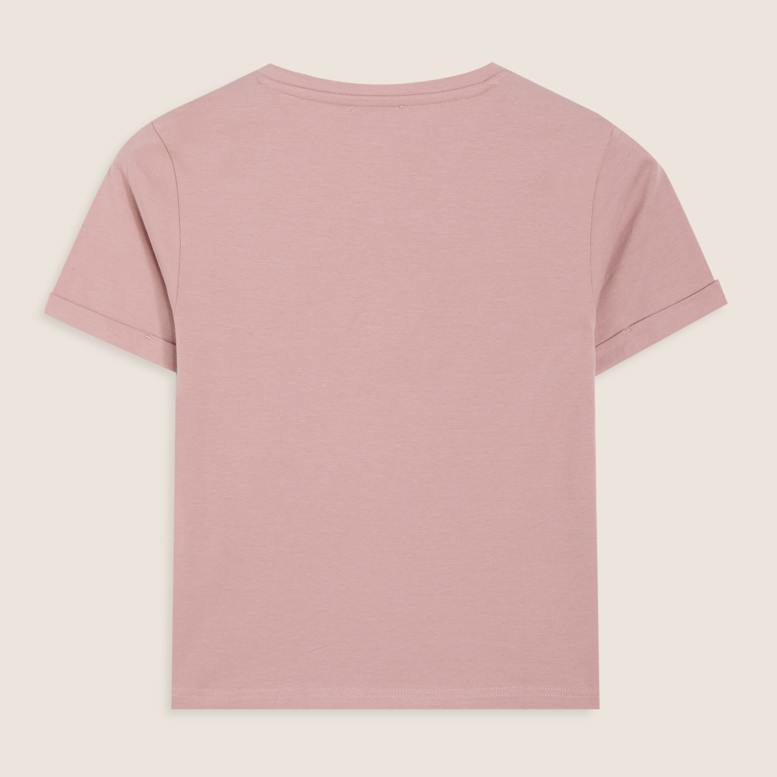 T-shirt slim donna con scritta ricamata