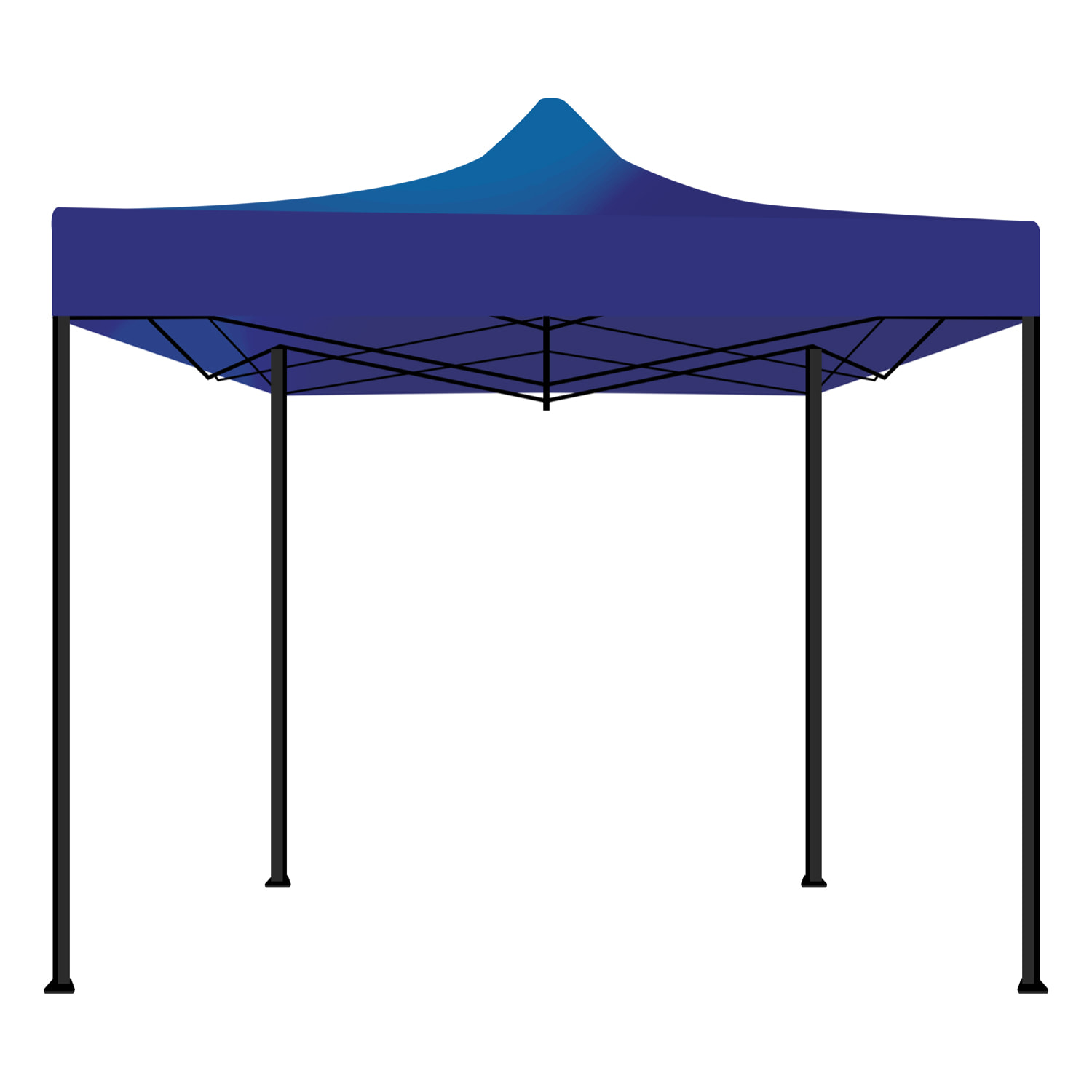 Taman Tenda / Gazebo Per Giardino 3X3 Impermeabile Tendone Pieghevole Per Fiere E Mercati Colore Blu