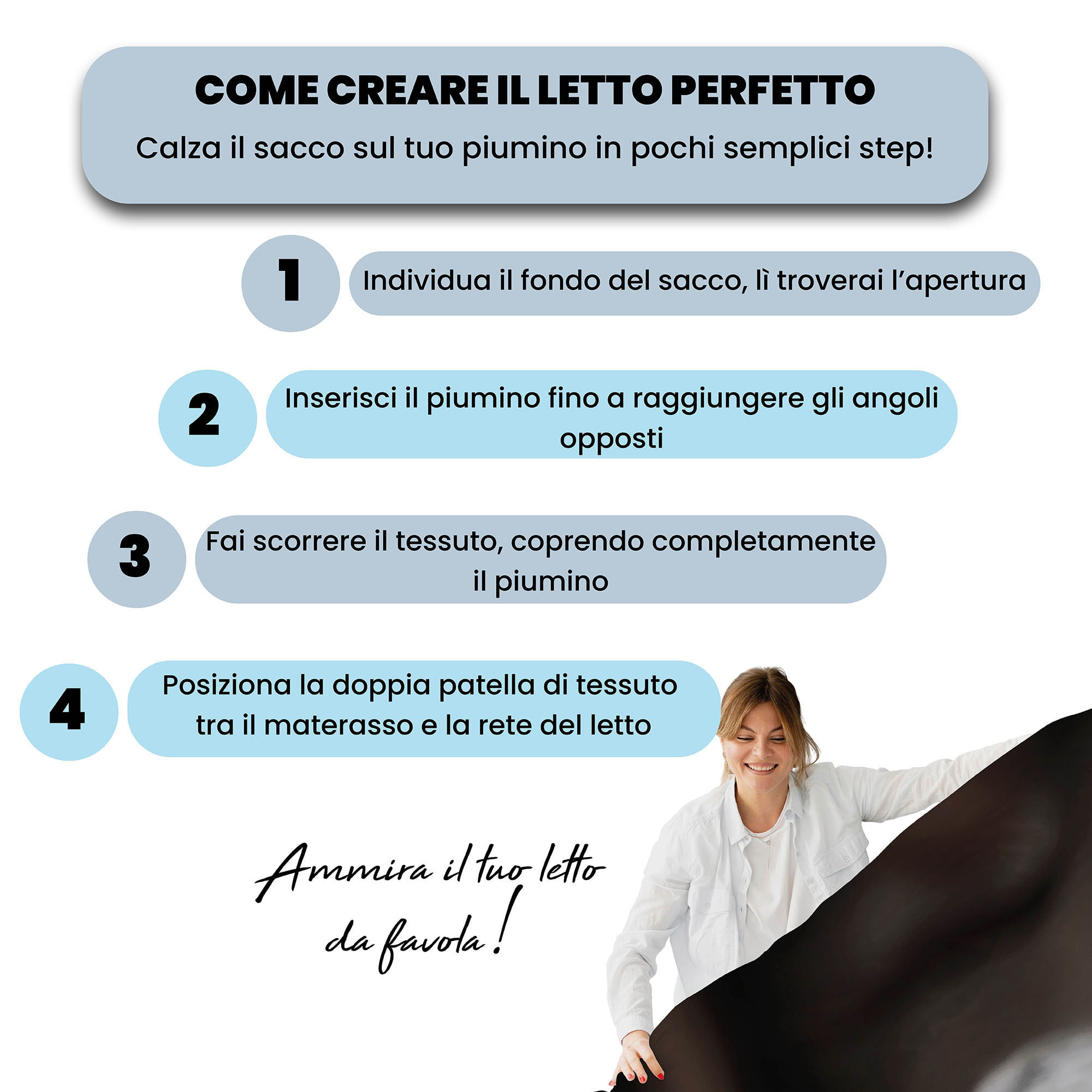 PARURE COPRIPIUMINO GOODNIGHT MATRIMONIALE - STAMPA DIGITALE 100% Microfibra