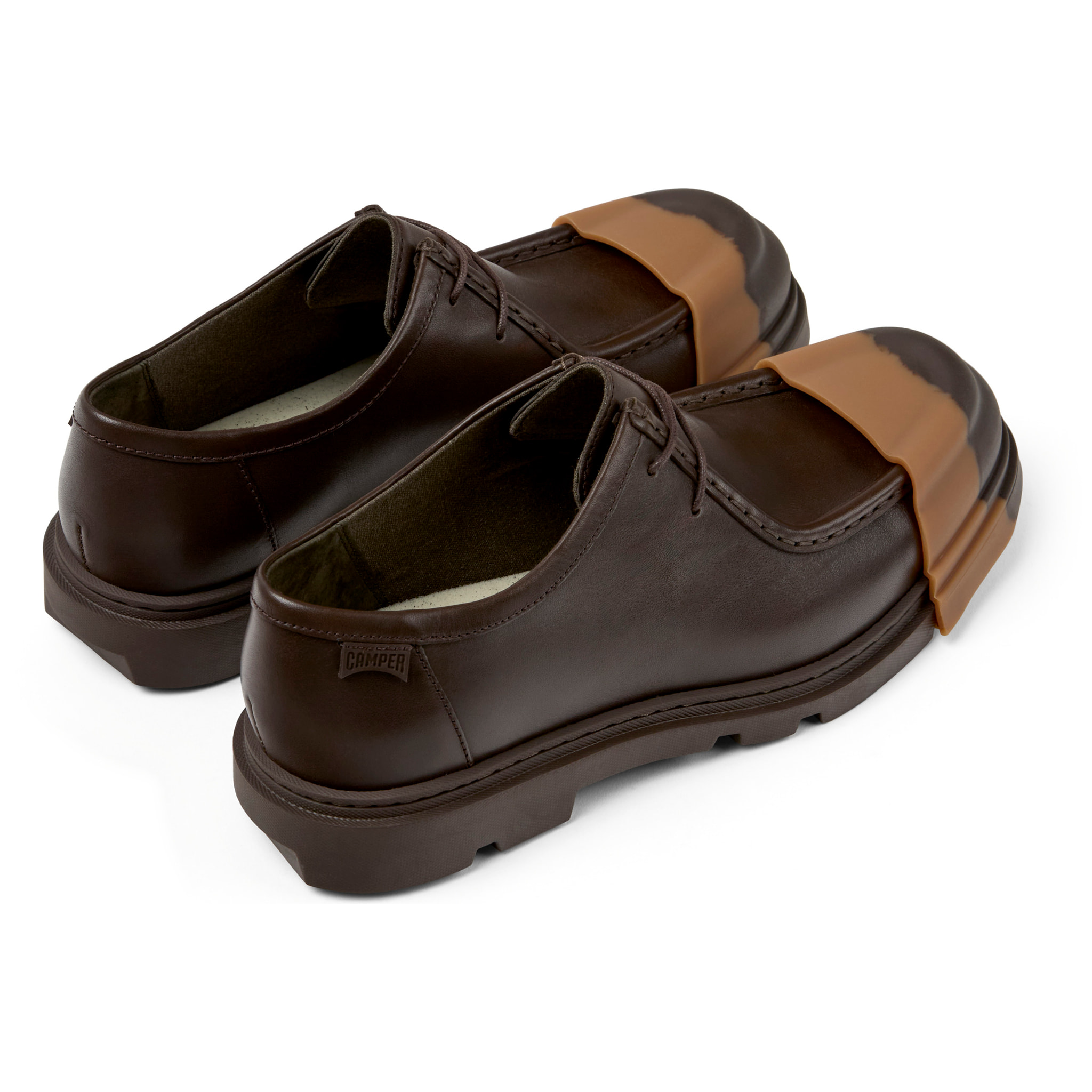 Zapatos de cordones - CAMPER Junction - Marron - Cuero liso