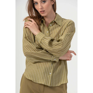 Kocca - Camicia con colletto classico Donna, Righe, Colletto di camicia