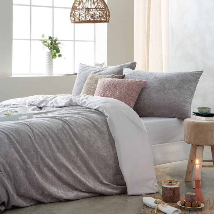 Housse de couette velvet beige