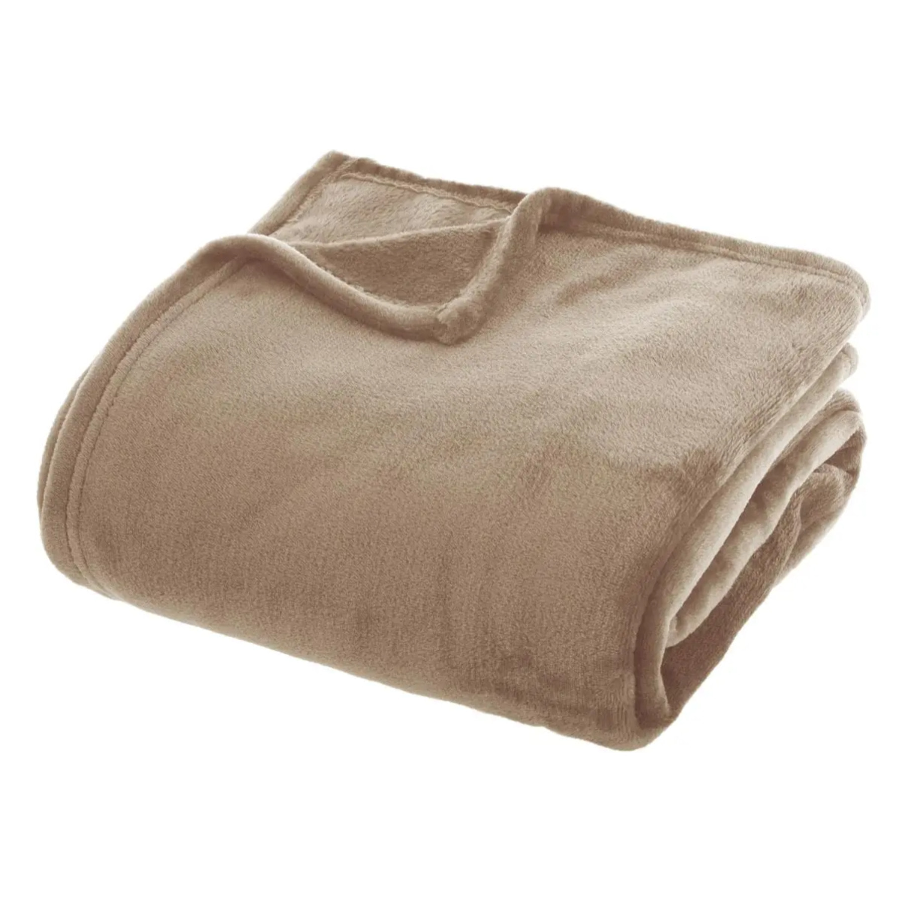 Plaid "Ollis" flanelle beige 180x230cm