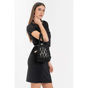 Kocca - Borsa bucket corda intrecciata Donna