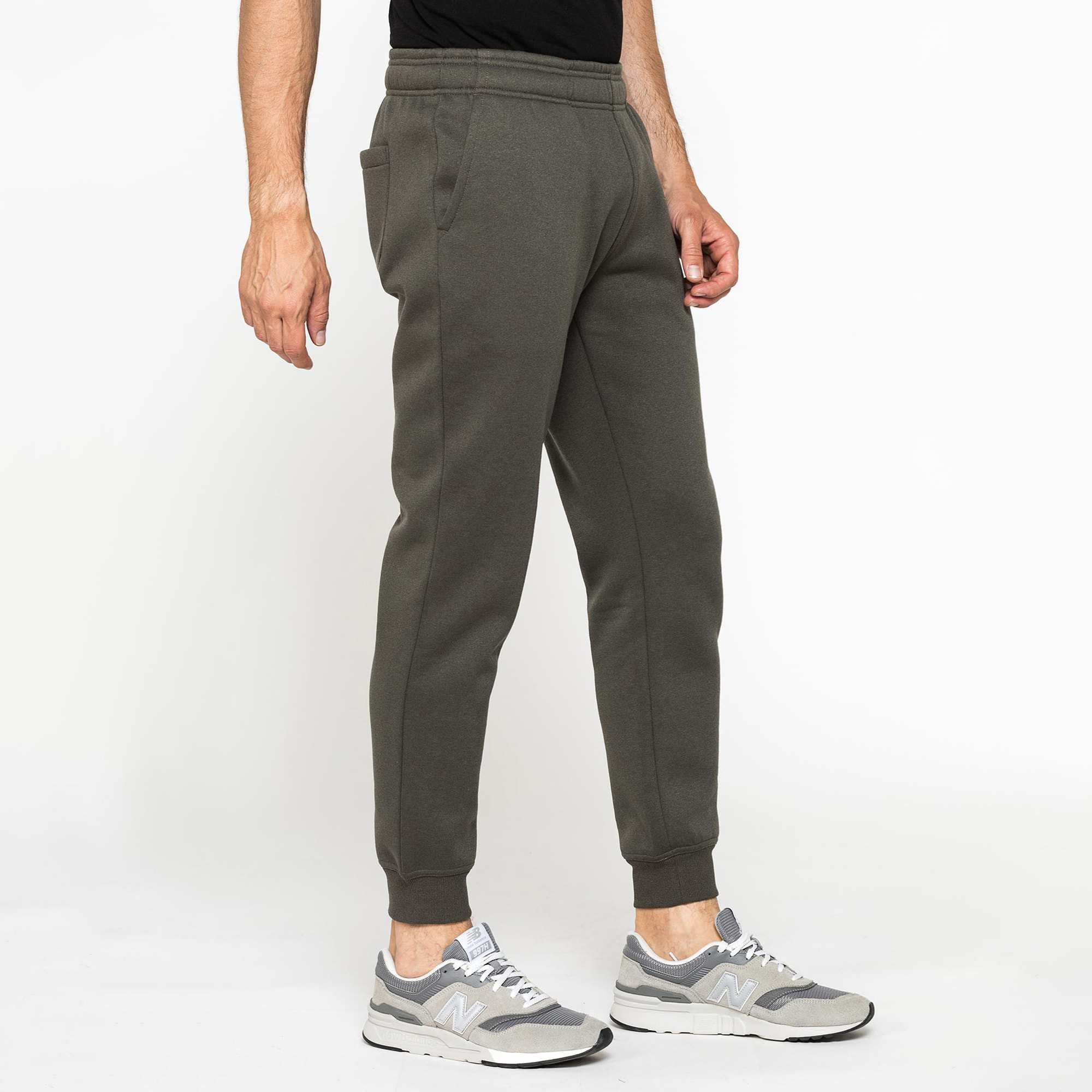 PANTALONE IN FELPA PESANTE CON ELASTICO IN VITA