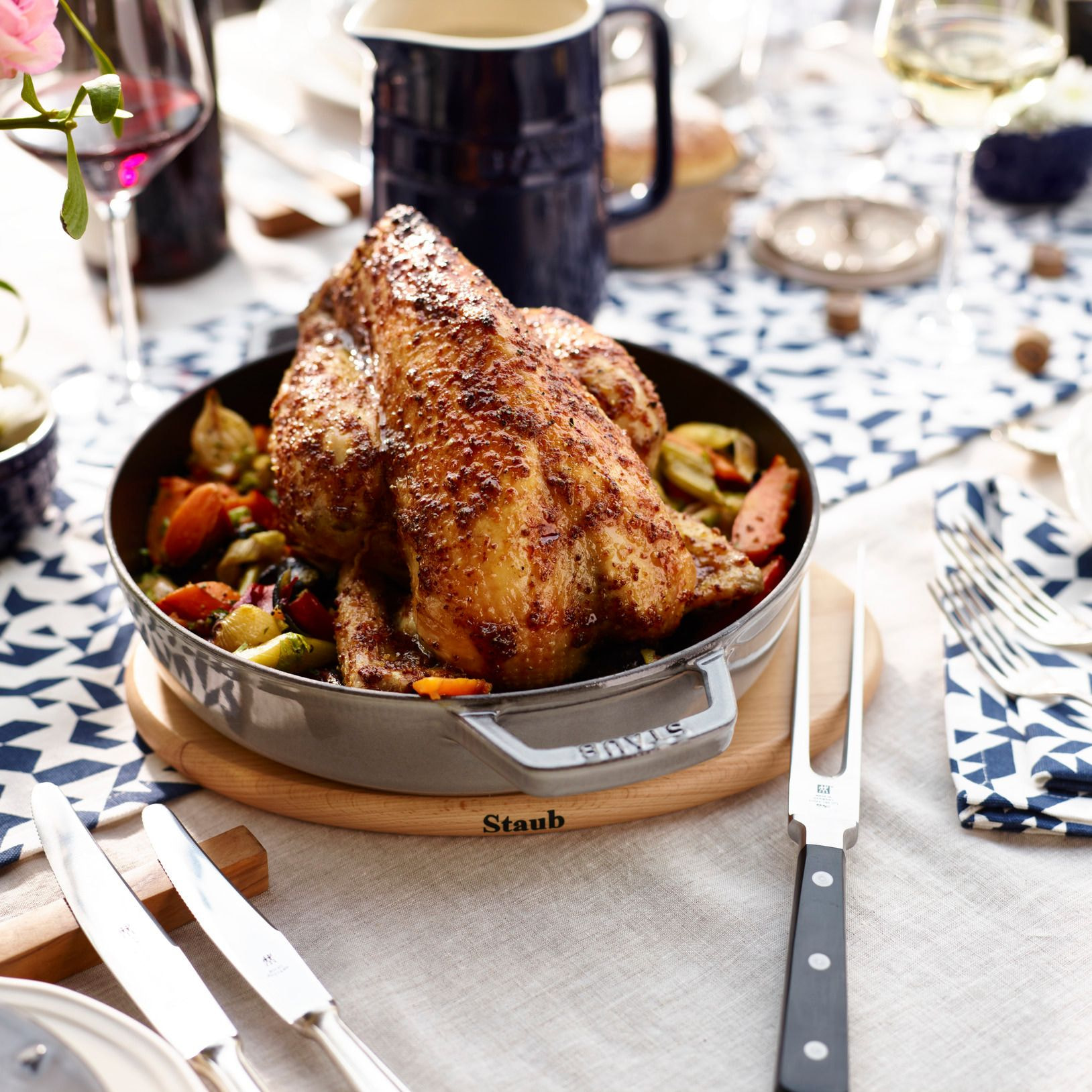 Poêle avec 2 poignées 26 cm, Fonte, Gris graphite