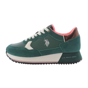 U.S. Polo Assn. - Sneakers SACHA005WDSN2 in camoscio per donna