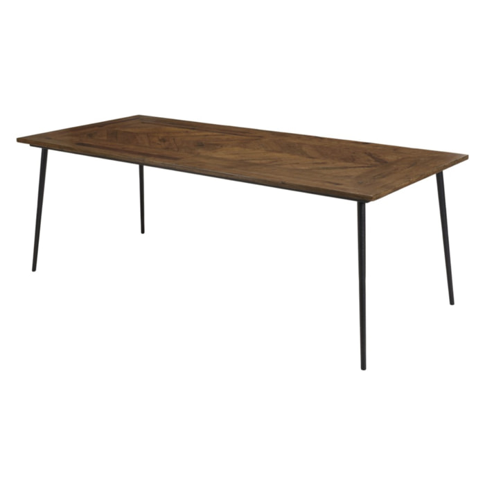 KIARA - Table à manger rect. 220x100cm formes géométriques
