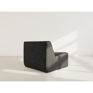 Alya - module d'angle en simili - Noir