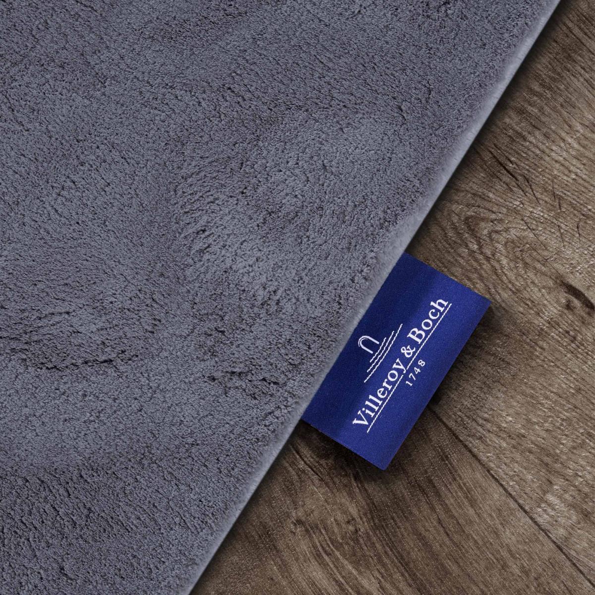 Tapis salon faux uni poils ras, tissé polyester confortable, anano