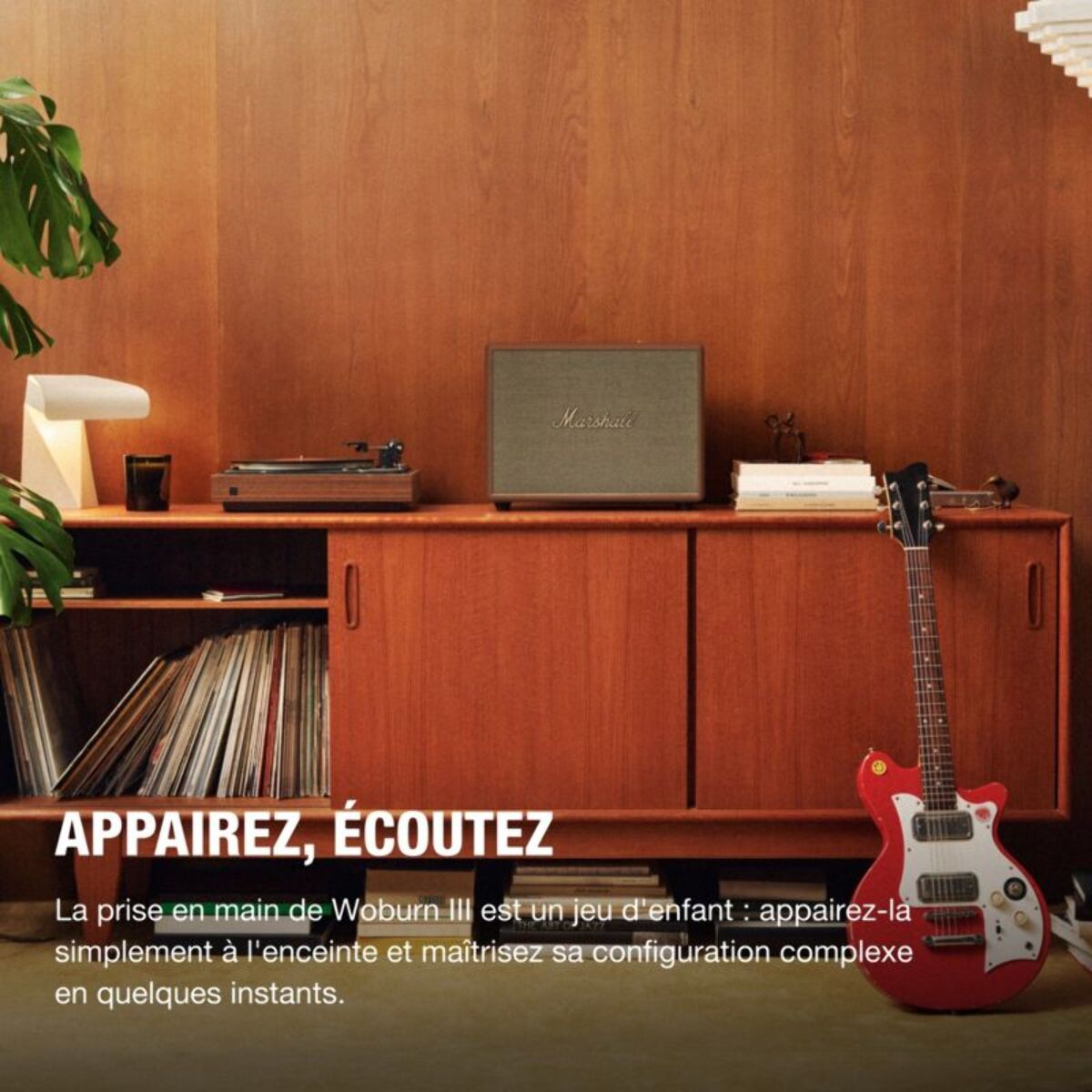 Enceinte résidentielle MARSHALL Woburn III BT Marron