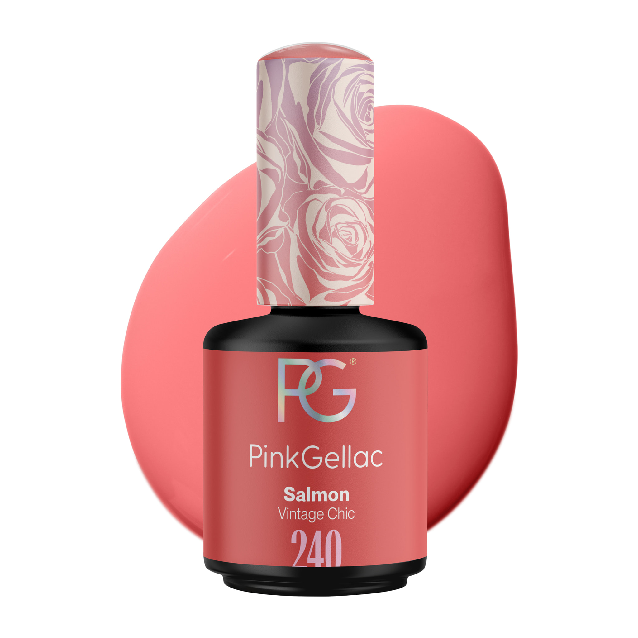 Vernis semi-permanent - 240 Salmon - 15 ml