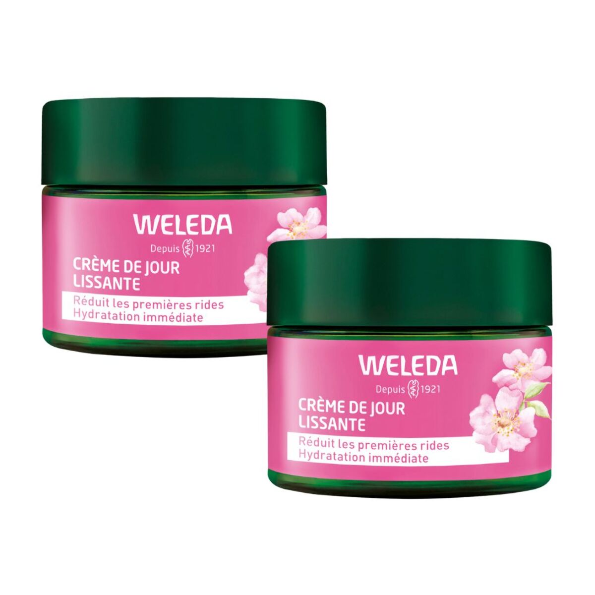 WELEDA - Duo Crème de Jour lissante Rose musquée et Thé blanc 2x40ml
