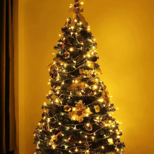 guirnalda con 240 luces led blanco cálido con cable de 3m.