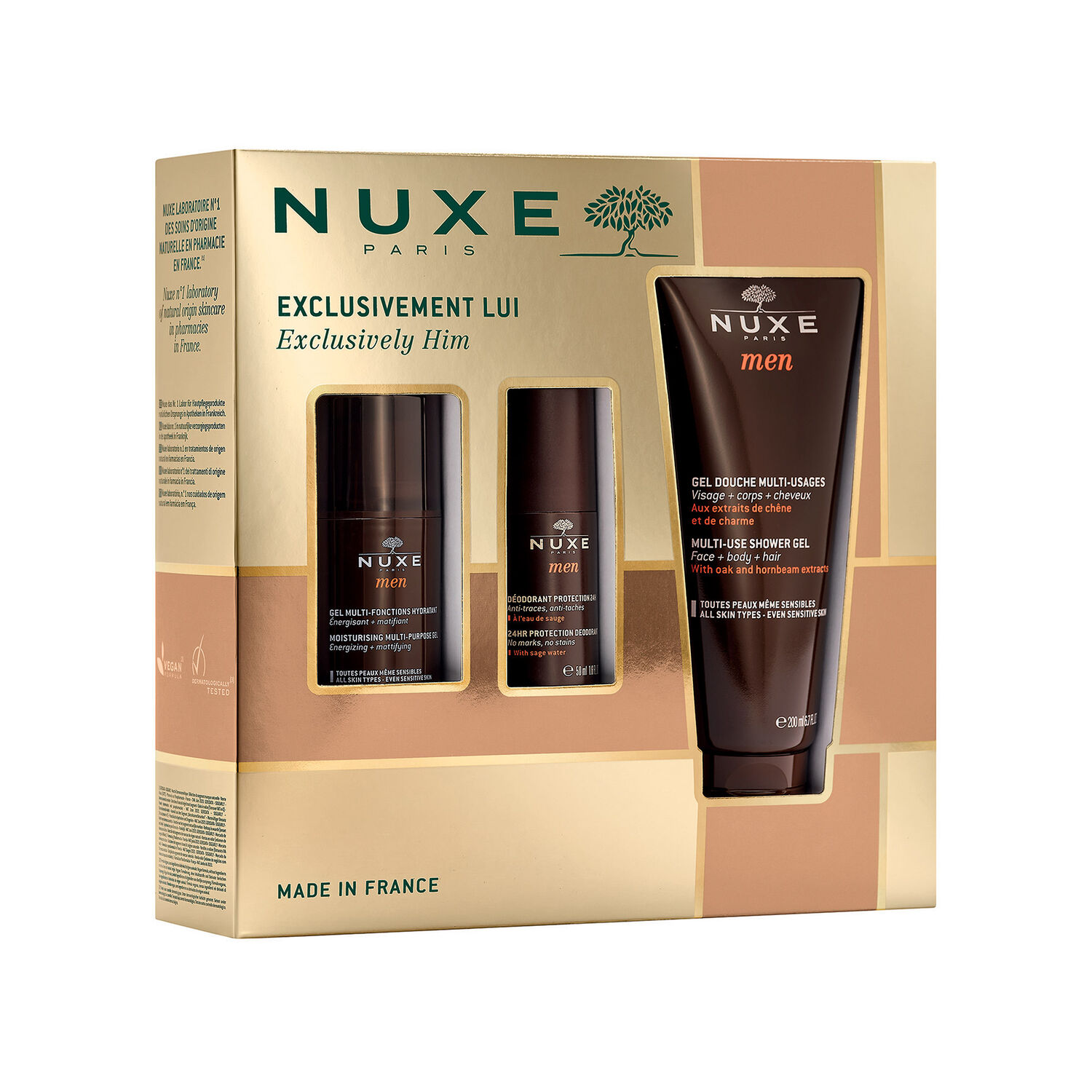 NUXE MEN - Coffret Noël Exclusivement lui - 3 Soins