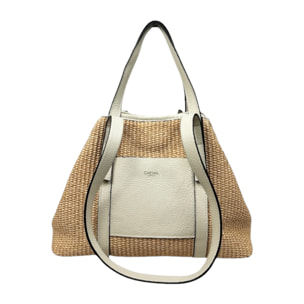 Bolso de mano Cheval Firenze Formentera Mini Beige