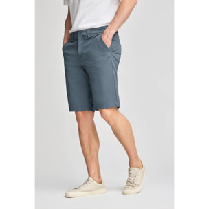 Bermuda relax blu denim con particolari Polo Club