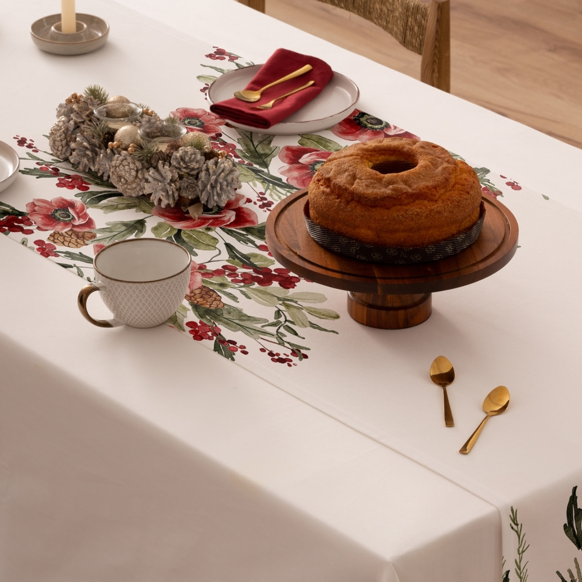 Chemin de table ANGEL ROUGE