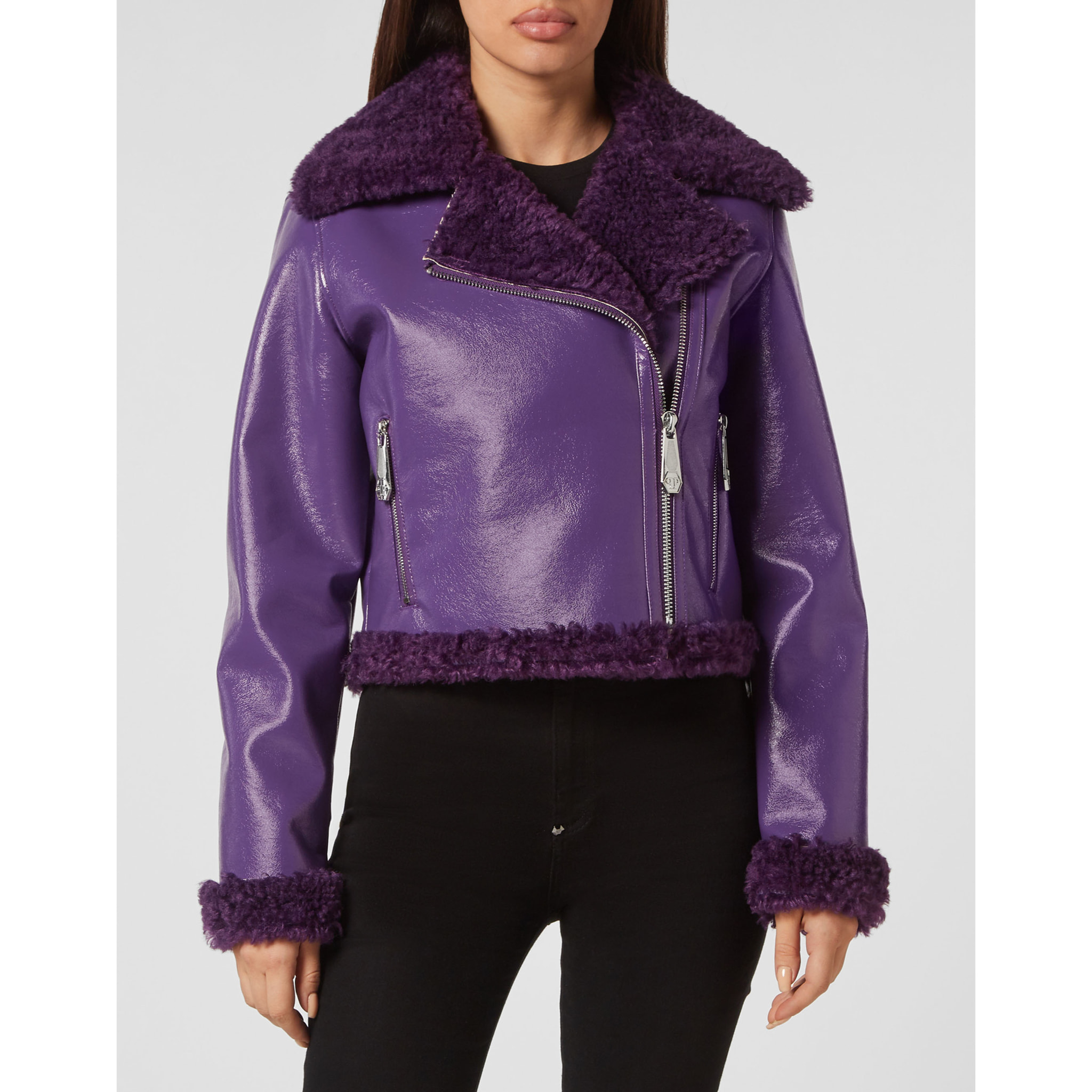 PHILIPP PLEIN Chaqueta motera SKULL&BONES